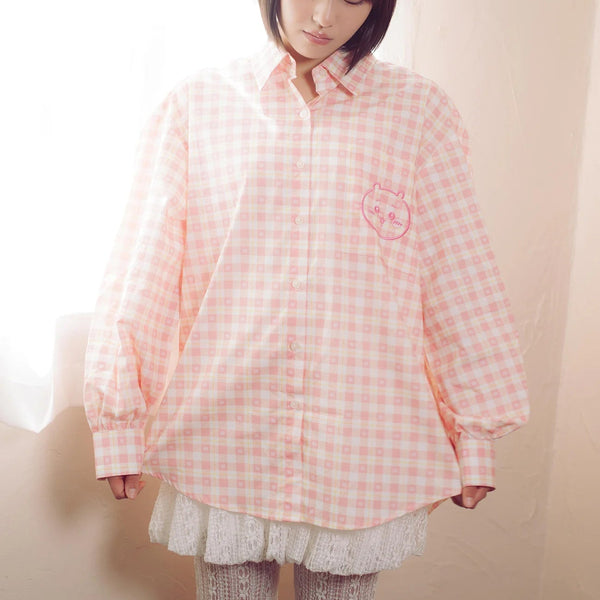 [預購] chiikawa / check pattern 格仔系列 / 格仔恤衫 / chiikawa