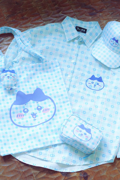 [預購] chiikawa / check pattern 格仔系列 / 格仔恤衫 / 小八