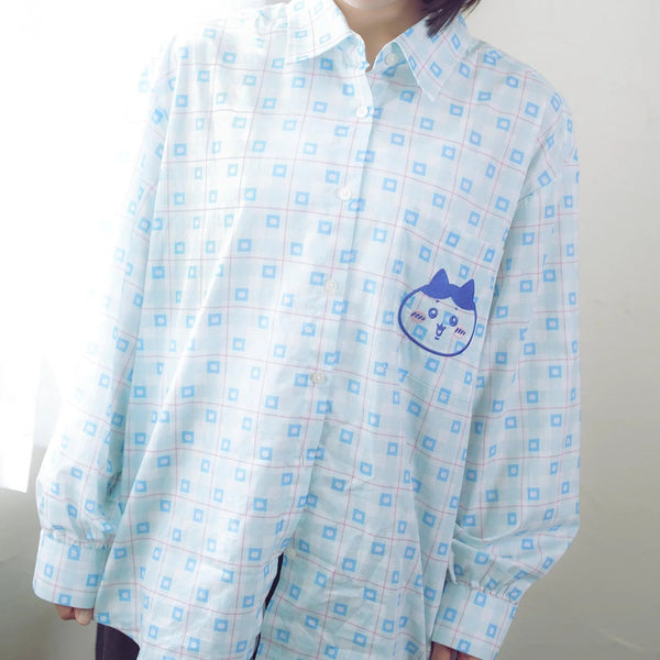 [預購] chiikawa / check pattern 格仔系列 / 格仔恤衫 / 小八