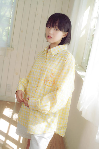 [預購] chiikawa / check pattern 格仔系列 / 格仔恤衫 /  兔兔