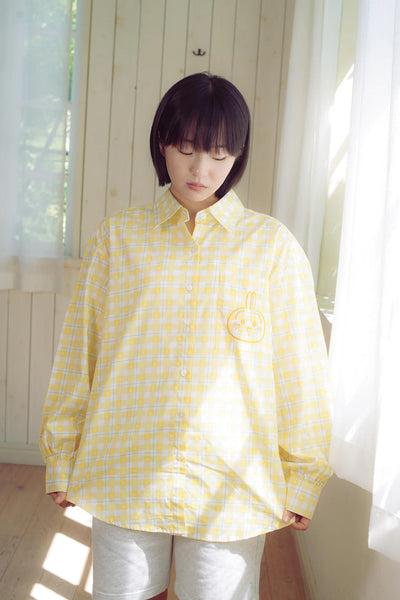 [預購] chiikawa / check pattern 格仔系列 / 格仔恤衫 /  兔兔