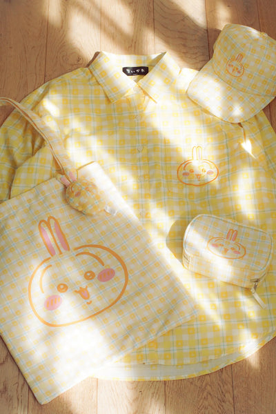 [預購] chiikawa / check pattern 格仔系列 / 格仔恤衫 /  兔兔