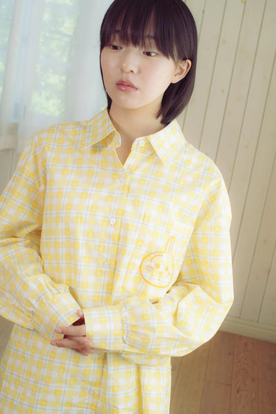 [預購] chiikawa / check pattern 格仔系列 / 格仔恤衫 /  兔兔