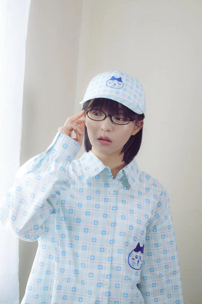 [預購] chiikawa / check pattern 格仔系列 / 棒球帽 / 小八