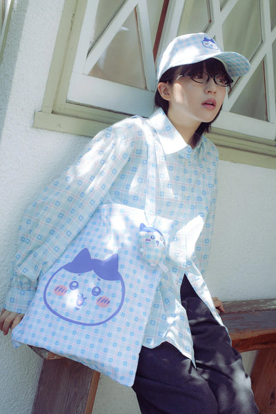 [預購] chiikawa / check pattern 格仔系列 / 棒球帽 / 小八