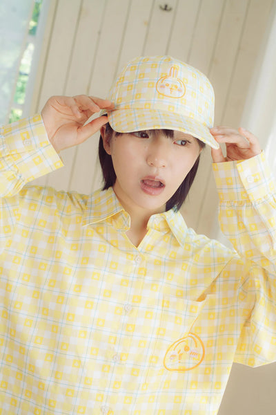 [預購] chiikawa / check pattern 格仔系列 / 棒球帽 /  兔兔