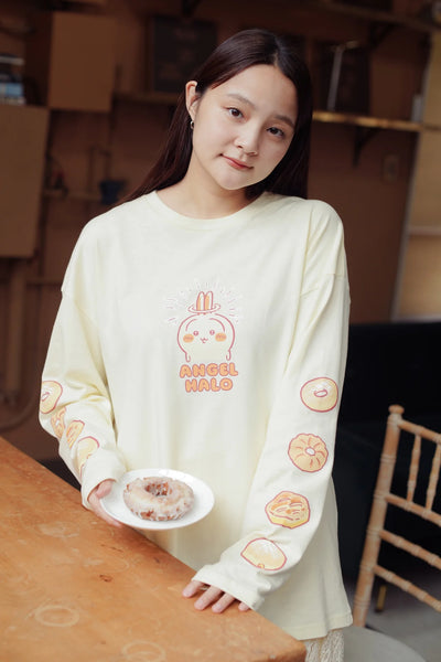 [預購] chiikawa/ 長袖 Tee / 兔兔 Donut