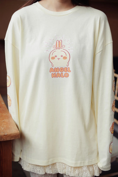 [預購] chiikawa/ 長袖 Tee / 兔兔 Donut