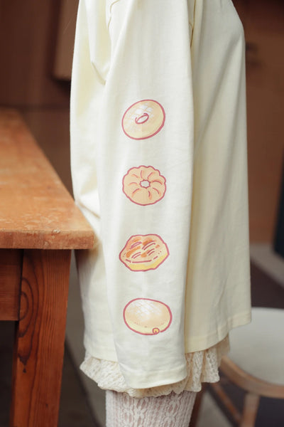 [預購] chiikawa/ 長袖 Tee / 兔兔 Donut