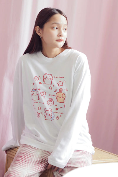 [預購] chiikawa/ 長袖 Tee / 小粒粒眼