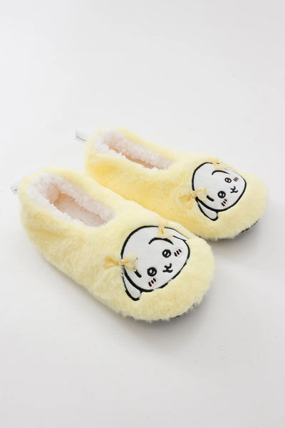 [預購] chiikawa/ Room Shoes 毛毛室內鞋 / 絲帶 兔兔