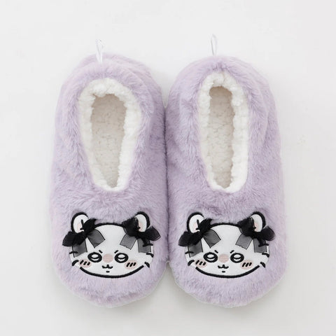 [預購] chiikawa/ Room Shoes 毛毛室內鞋 / 絲帶 飛鼠
