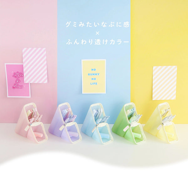 [預購] Kakusta / Puni Gummy 半透明軟糖 立式筆袋