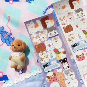 pompomroom / Sleeping animals stickers 貼紙