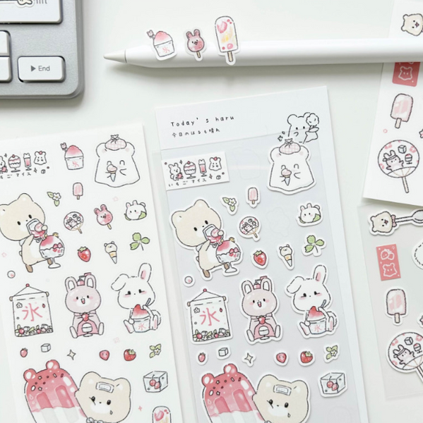 sororo/ strawberry ice stickers 貼紙