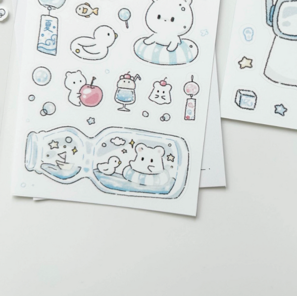 sororo/ sea and ramune stickers 貼紙