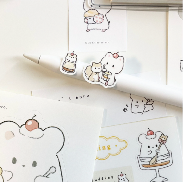 sororo/ pudding stickers 貼紙