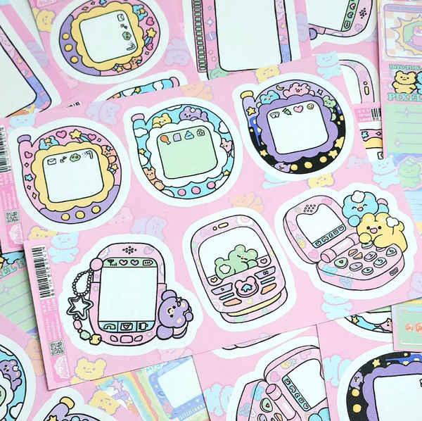 fantafore/ Y2K tamagochi stickers 貼紙