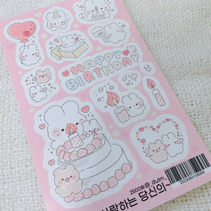 DUIM/ Love Birthday stickers 貼紙