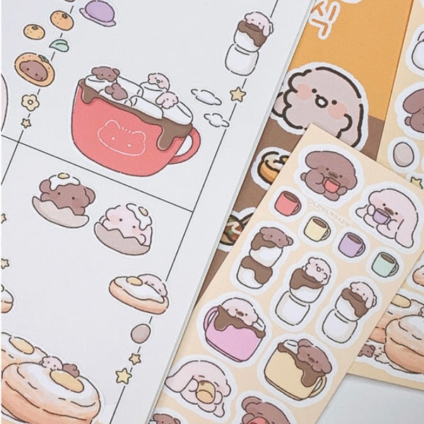 nyungnyungshop / hot choco stickers 貼紙