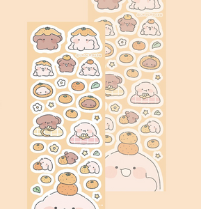 nyungnyungshop / tangerines stickers 貼紙