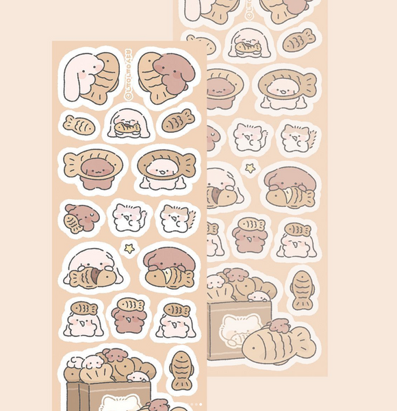 nyungnyungshop / fish bun stickers 貼紙