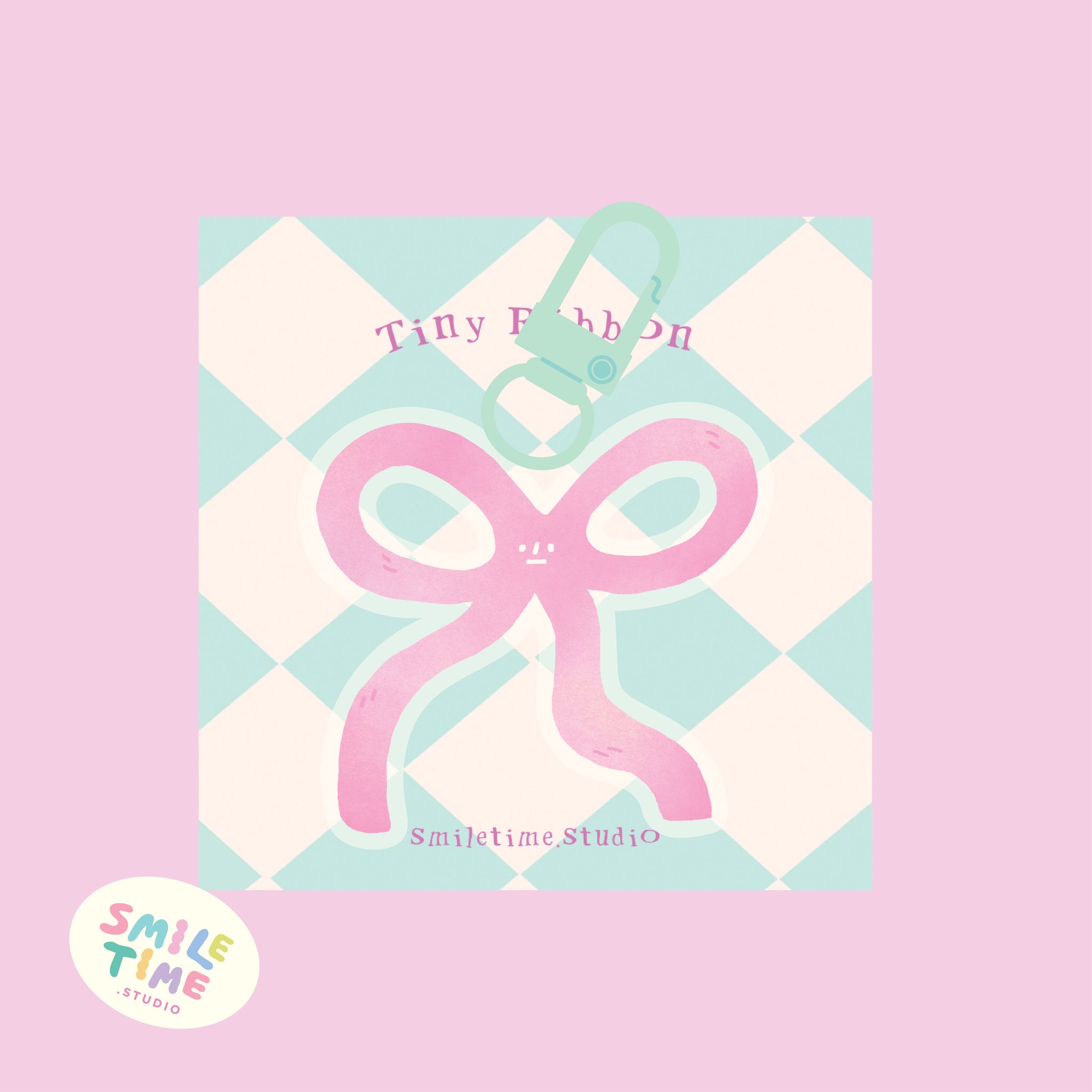 Smiletime/ Keychain Tiny Ribbon