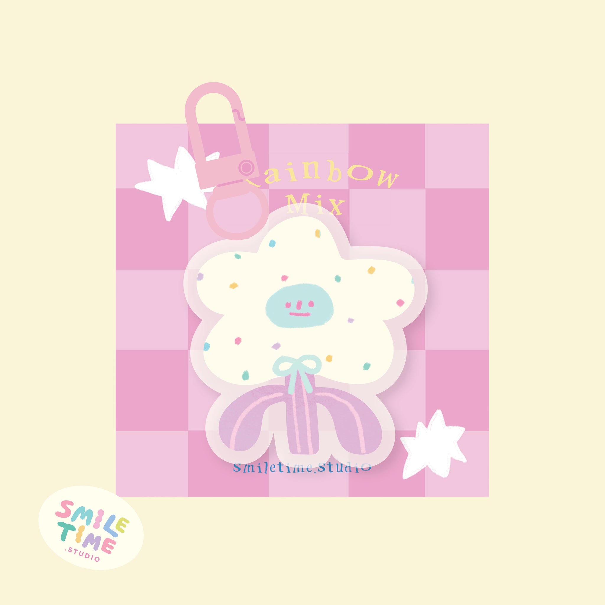 Smiletime/ Keychain Rainbow Mix