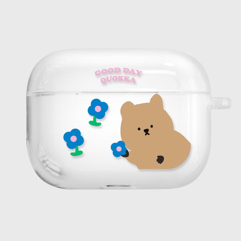 momocase / Blooming Quokka/ Clear Airpods Pro Case