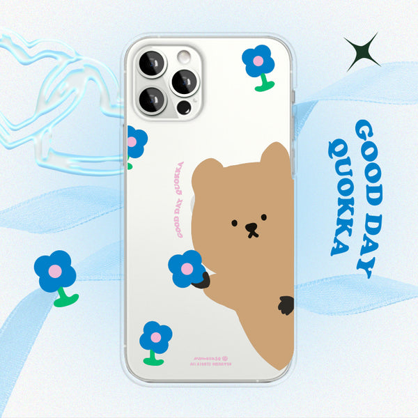 momocase / Blooming Quokka Transparent Case 手機殼 (iPhone 15/ iPhone 15 Pro)