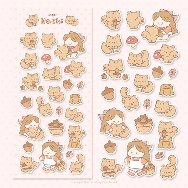 OKIKI / Hachi stickers 貼紙