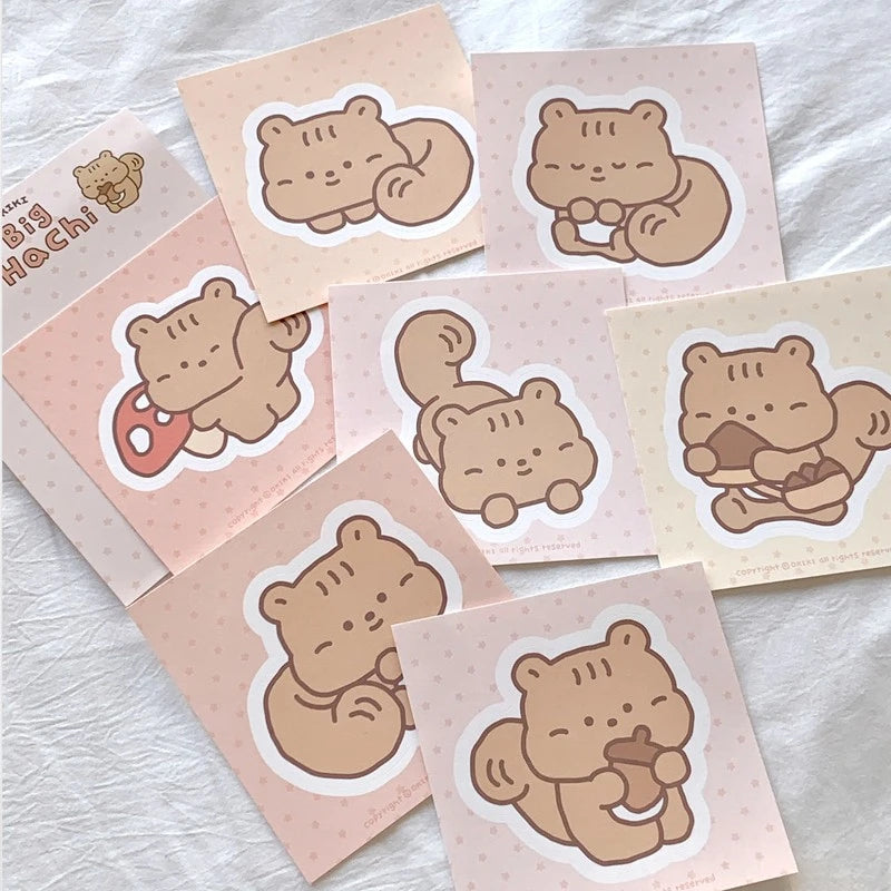 OKIKI / Big Hachi Stickers Pack 貼紙 (一套7張） | neomu neomu_
