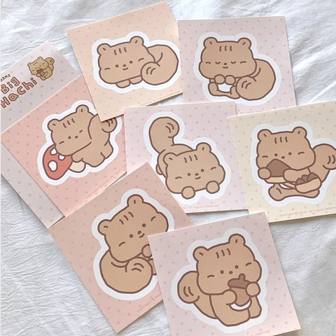 OKIKI / Big Hachi Stickers Pack  貼紙 (一套7張）