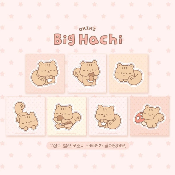 OKIKI / Big Hachi Stickers Pack  貼紙 (一套7張）