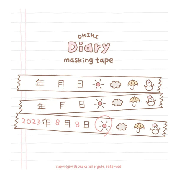 OKIKI / Diary Masking Tape