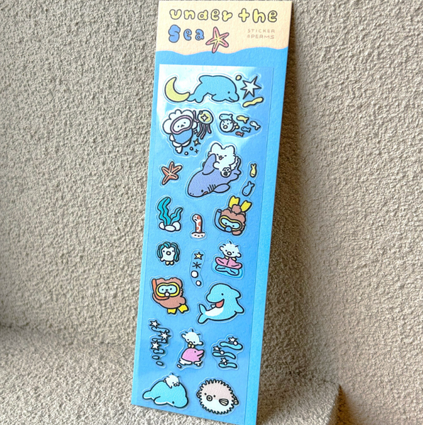 PERMS/ UV sticker / Under the sea貼紙