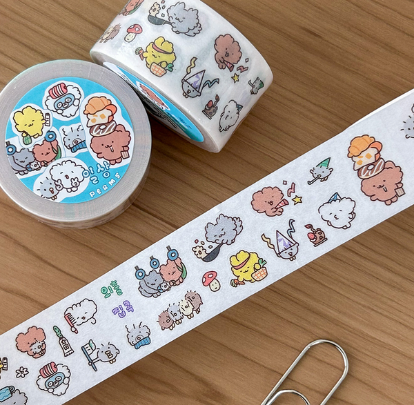 PERMS/ Glittering Kiss Cut Roll Sticker Tape/ Daily