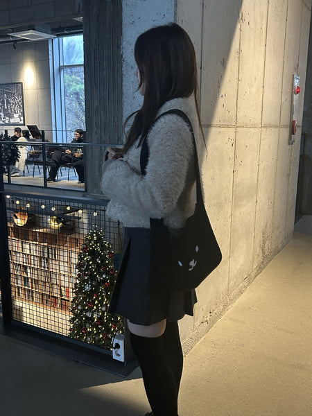 [預購] PERMS / Knit Logo Bag