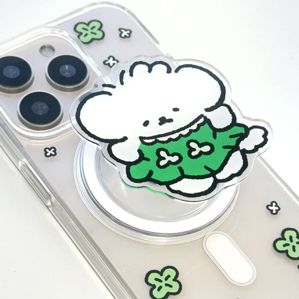 [預購] PERMS / [MagSafe]CLEAR TOKS 手機支架 / Clover