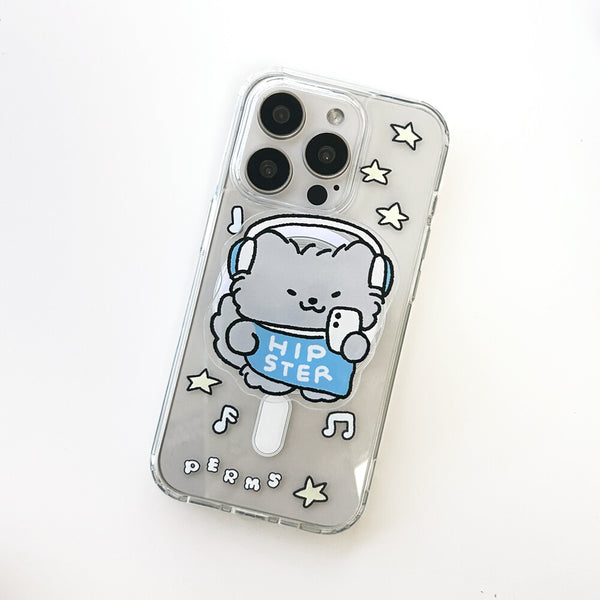 [預購] PERMS / [MagSafe]CLEAR TOKS 手機支架 / Hipster