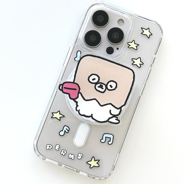 [預購] PERMS / [MagSafe]CLEAR TOKS 手機支架  / Don't Move