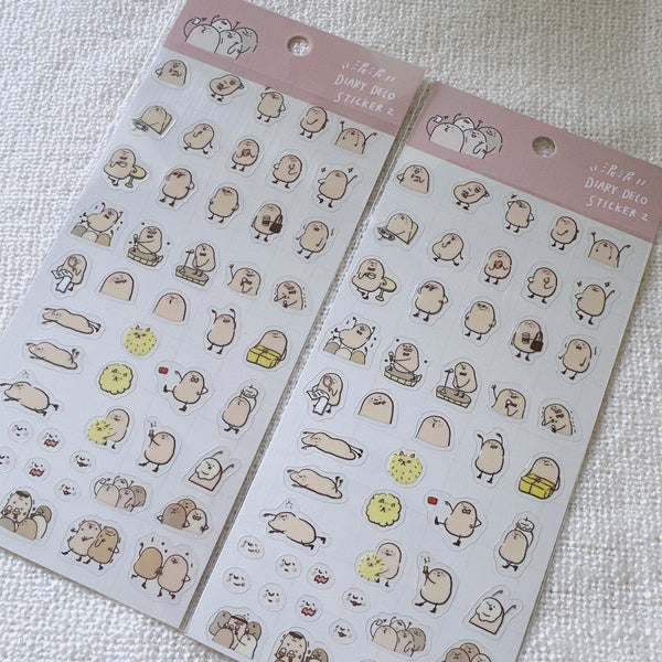 泥泥 Diary Deco Sticker 2 貼紙