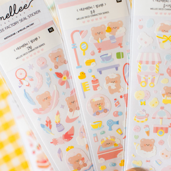 mellee factory/ deco stickers 貼紙 （共8款)