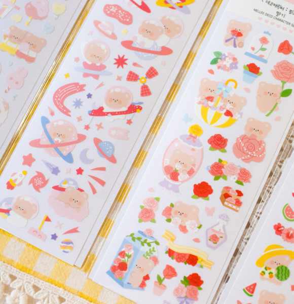 mellee factory/ deco stickers 貼紙 （共8款)