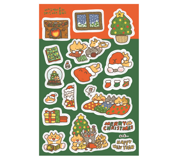 Jus/ Cats Christmas stickers