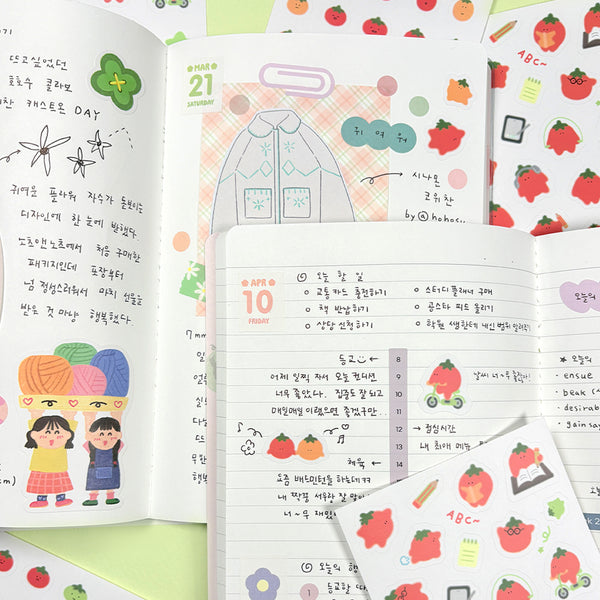 7321 design/ Tong Tong Tomato Stickers (2pc) （兩款）