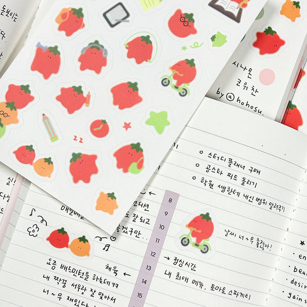 7321 design/ Tong Tong Tomato Stickers (2pc) （兩款）