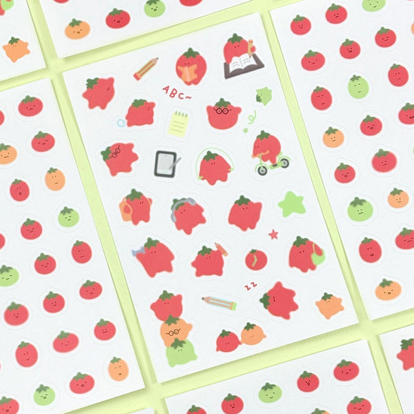 7321 design/ Tong Tong Tomato Stickers (2pc) （兩款）
