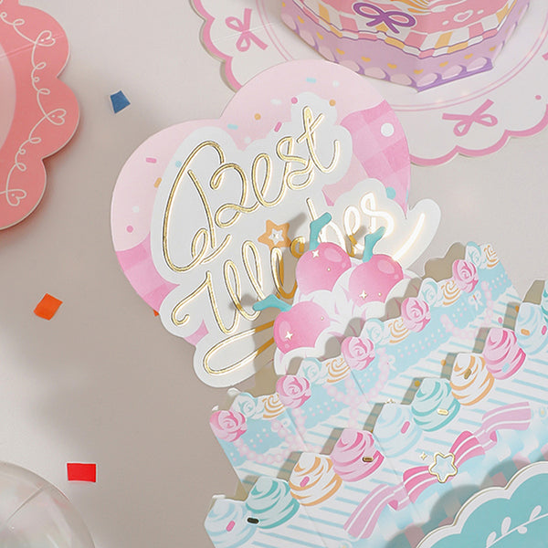 DESIGNWRAP/ 3D Pop-up 立體生日卡 / Milky Cake