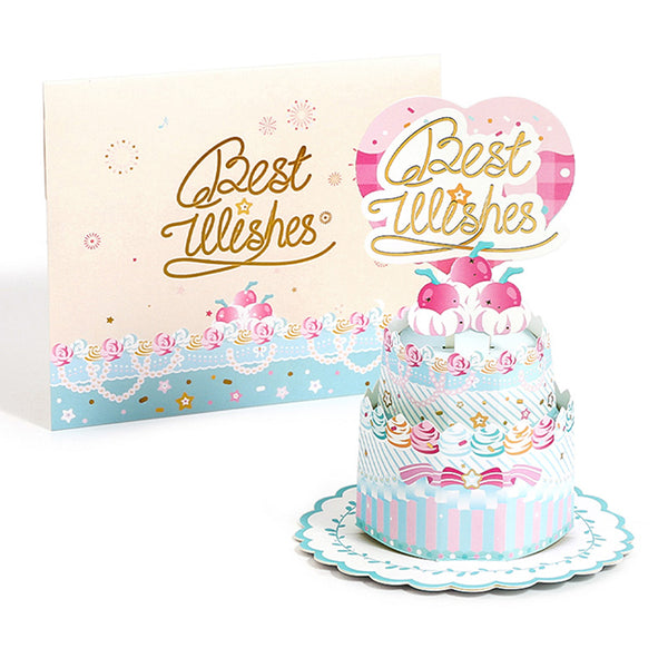 DESIGNWRAP/ 3D Pop-up 立體生日卡 / Milky Cake